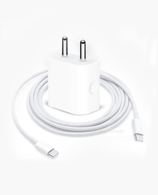 20W C-Type Charger [Adapter + C-to-C Cable]